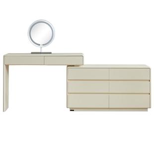 全友家居现代简约六斗柜梳妆台一体卧室家用伸缩转角化妆桌书桌