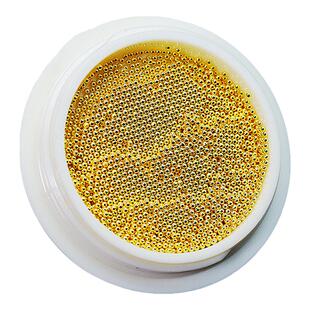 美甲迷你小钢珠0.6mm微珠指甲饰品混装金色银白色富贵款装饰