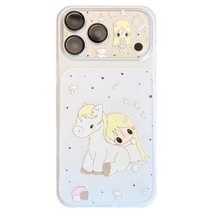 lilihouse韩国ins可爱治愈系天使女孩小马插画17适用17pro苹果17ProMax手机壳iPhone16全包15新款14Pro保护套