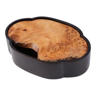 木头储水茶盘壶承湿泡台蓄水茶承手工大漆茶台日式干泡台建水茶具