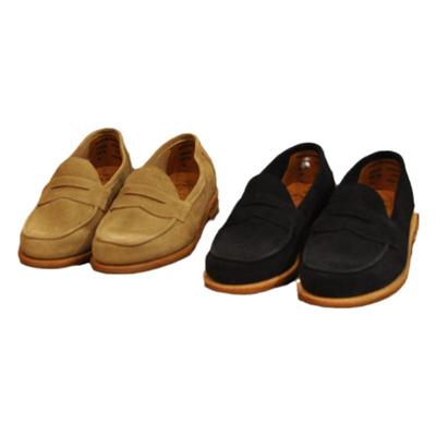 英国Sanders联名翻毛牛皮乐福鞋