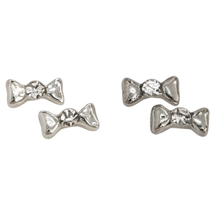 立体法式蝴蝶结合金美甲饰品2026新款爆款珍珠ins风指甲装饰品Z94