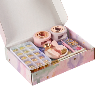 【重磅新品】复古火漆印章套装全套便宜咕卡火星印章头垫板蜡烛蜡粒收纳盒玩具炉子手柄女孩新手工具信封封口