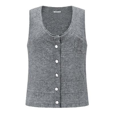 deepmoss短款宽松无袖马甲