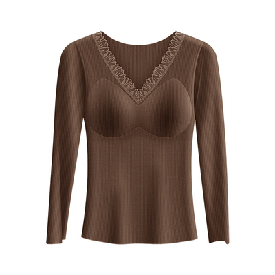 羊毛蚕丝德绒保暖内衣女