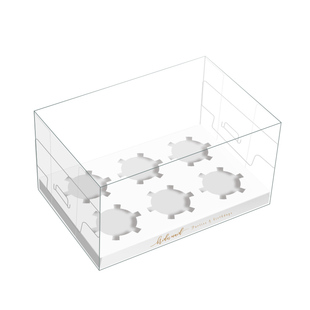 12粒纸杯蛋糕包装盒杯子蛋糕盒十二个格子加高六粒装马芬杯打包盒