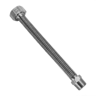 4分外丝转6分内丝变径 304不锈钢波纹管内外丝延长管洗衣机进水管