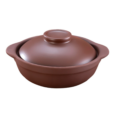 瓷都三彩紫砂锅家用耐高温可干烧