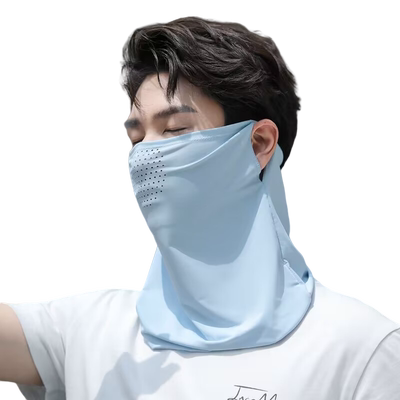 防晒面罩男护颈脖套户外骑行面巾