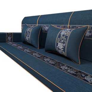 定制乳胶红木沙发垫实木家具沙发坐垫套中式古典带靠背防滑棕垫