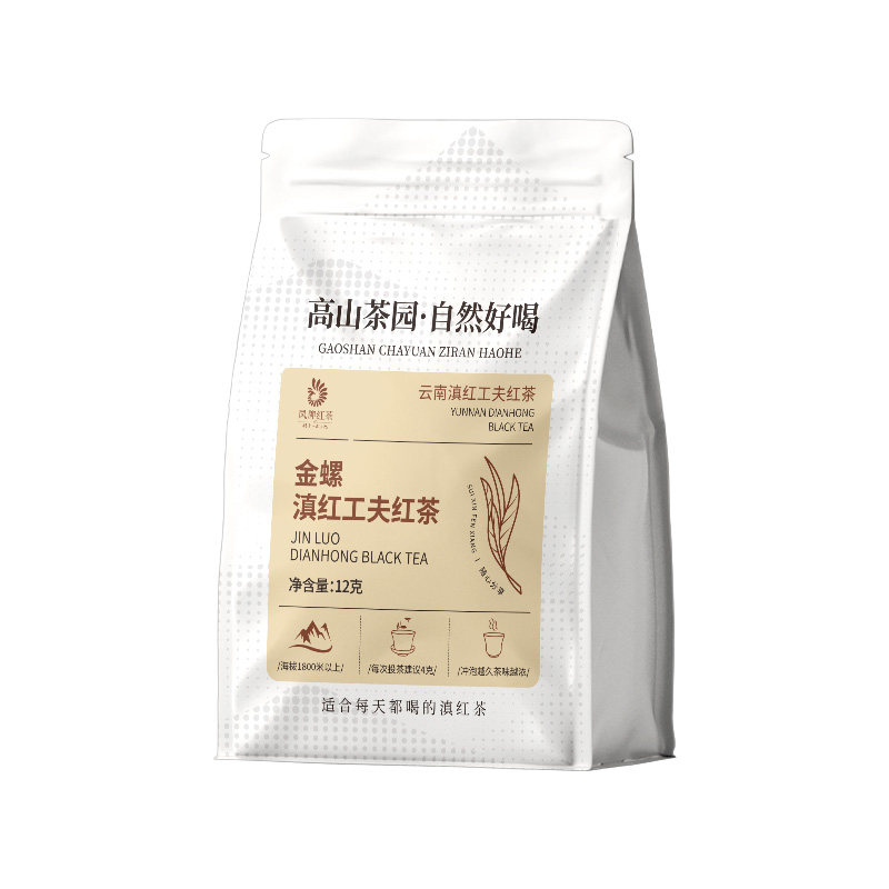 凤牌红茶正宗云南滇红金螺特级蜜甜浓香茶叶试喝品鉴体验装12克