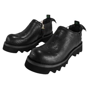 编界Rewrite信 刺绣德比鞋厚底原创设计师风高街男女真皮鞋2024ss