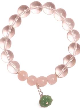 塔菲饰物女白水晶原创设计天然