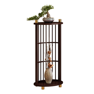中式花架轻奢高级感客厅落地盆栽摆放架2026新款不占地方花盆架子