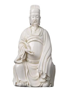 戴玉堂周金田陶瓷摆件《文昌帝君仿古瓷》书房桌面文曲星家居饰品