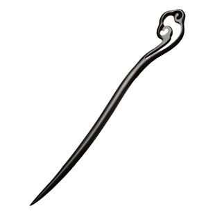 加长款 长发簪古风黑檀木簪子 简约现代盘发木簪汉服发饰旗袍头饰