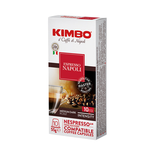 kimbo意大利进口特浓意式浓缩咖啡胶囊10粒 兼容nespresso系统机