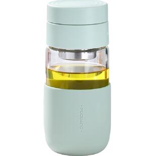 富光玻璃杯胶囊泡茶杯高颜值办公室茶水分离杯子仙女新款水杯