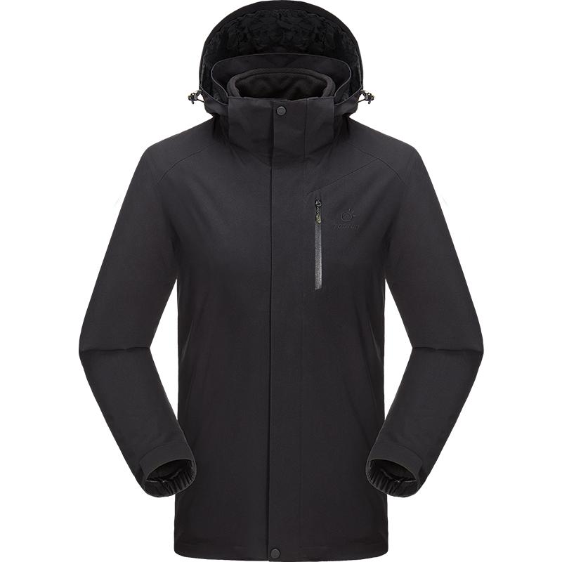 tectop/探拓户外登山外套男女三合一可拆卸秋冬加绒防风防水夹克