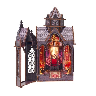 知我手工拼装书立diy小屋龙栖之塔微缩场景模型立体拼图摆件礼物