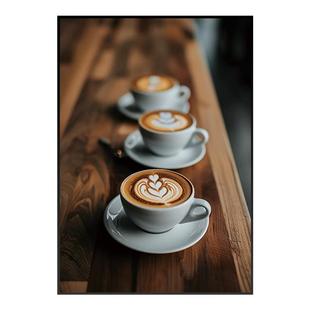 咖啡店墙面装饰奶茶店挂画西餐厅氛围布置文化墙元素背景画装饰画