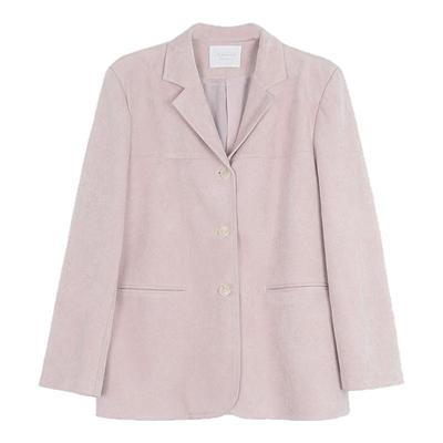 【韩系博主 秋季版新色】通勤仿麂皮绒西装外套新款西服W709B