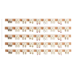 木质耳环架首饰展示架店铺壁挂收纳神器耳钉架子挂墙陈列架首饰架