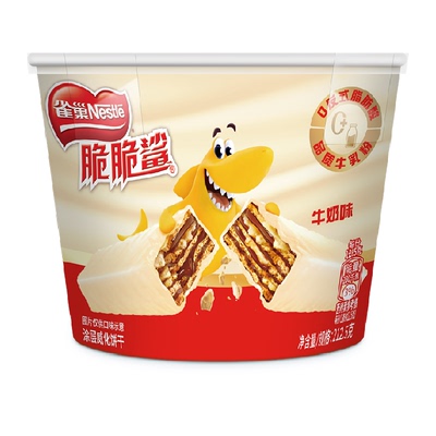 雀巢牛奶味威化饼干12.5g*17条