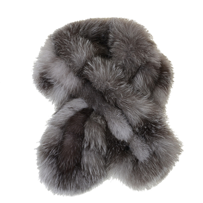 真狐狸毛毛围巾女秋冬高级感保暖加厚护颈长款皮草围巾毛领子围脖