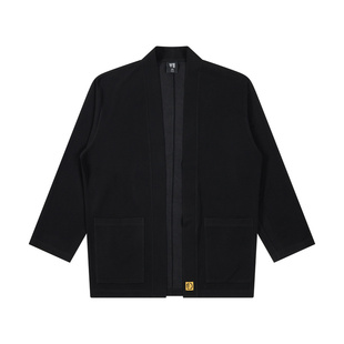 半墨大码男装套装搭配秋季新中式国风道袍开衫男夹克外套胖子裤子