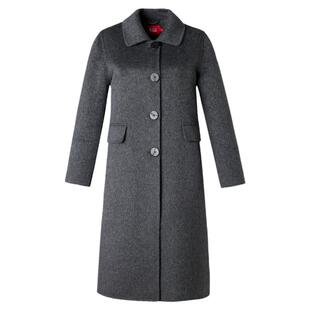 双面羊毛大衣女长款2024秋冬新高贵加大加厚中老年妈妈装毛呢外套