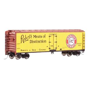 百万城HO比例美国系列仿真运煤车厢式货车畜车车厢火车模型合金