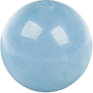 纯天然蓝玉髓散珠子diy 手工串珠海蓝宝蓝色玉珠子水晶穿黄金貔貅