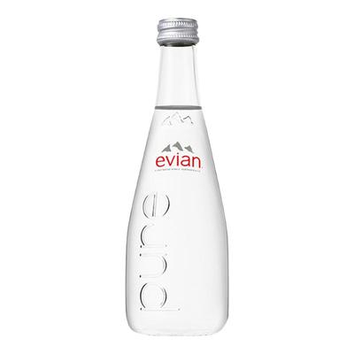 法国evian依云进口玻璃瓶弱碱性