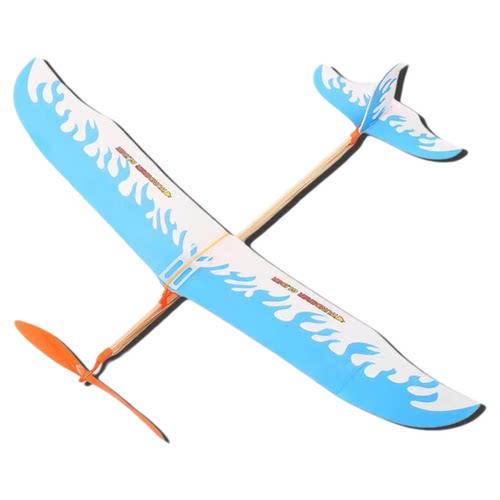 雷鸟橡皮筋动力飞机手工橡筋飞机模型滑翔机学生比赛专用拼装航模