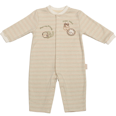 婴幼儿秋季彩棉连体衣2022新款