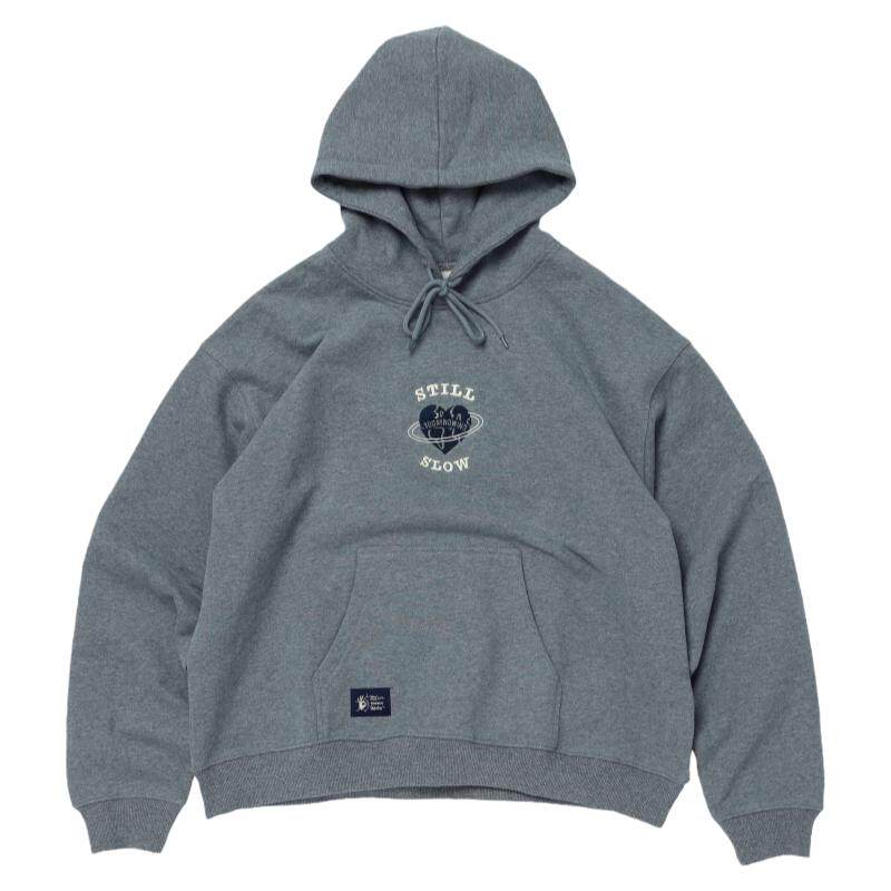 todaynowind X stillslow宽松oversize刺绣连帽卫衣 美式复古加绒