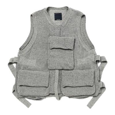 MEANSWHILE机能口袋针织马甲