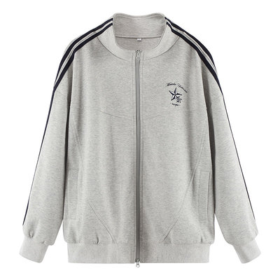 墨秋JK制服千折星灰色卫衣