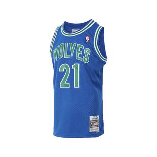 森林狼队加内特95-96赛季NBA官方MN复刻21号球衣SW球迷版