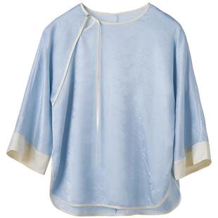 豆蔻依缘古典舞练功服新中式身韵服舞蹈服宽松上衣现代舞演出服女