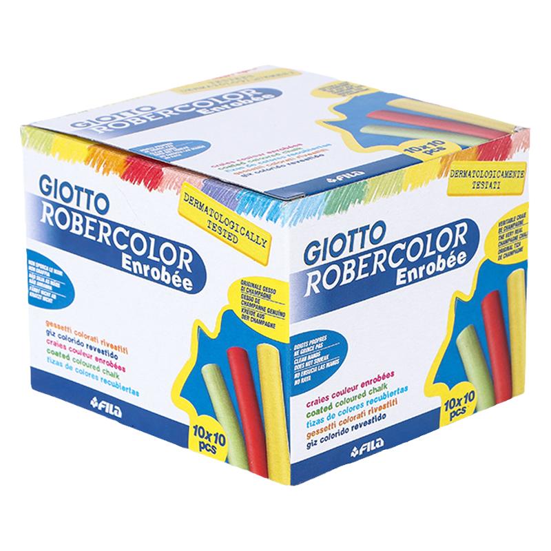 意大利Giotto粉笔无尘粉笔10支齐多儿童安全家用教学用黑板公考教师课堂水溶性学生用100支奇多白色粉笔彩色