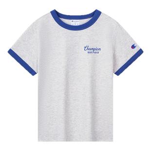 【抗菌】Champion冠军男女童消臭经典纯棉运动短袖T恤26夏季新款