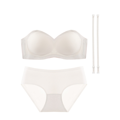 小胸聚拢性感抹胸无痕外扩文胸