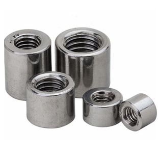 连接圆柱螺母焊接304不锈钢加长圆螺帽加厚丝杆M4M5M6M8M10M12M16