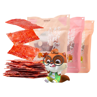 三只松鼠猪肉脯自然片150g靖江