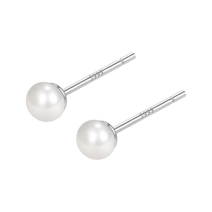 耳钉S999纯银淡水珍珠赵露思同款高级感耳环养耳洞爆款耳骨钉耳饰