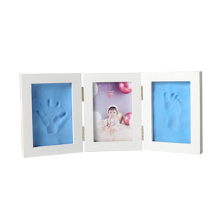 宝宝满月手足印婴儿百天胎毛纪念品手印脚印diy新生儿周岁相框
