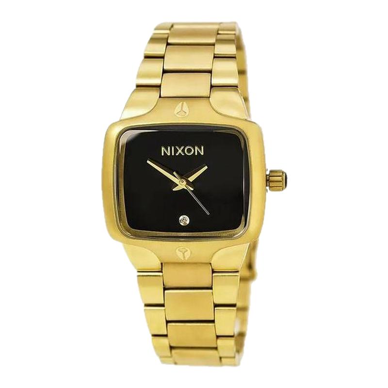 海外正品Nixon Player尼克松银黑限量方形时尚男女手表A0451696