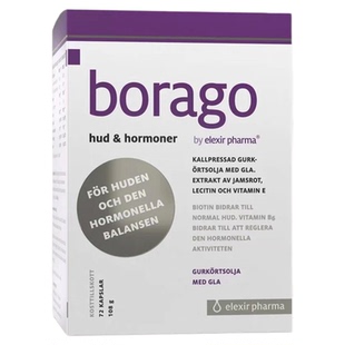 直邮 瑞典elexir月见草油琉璃苣卵巢保养内分泌女性失调改善烦躁